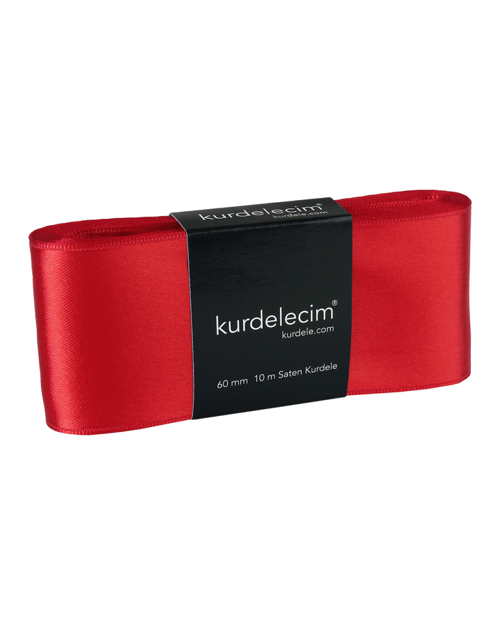 6 cm 10 m Saten Kurdele – Tek Rulo