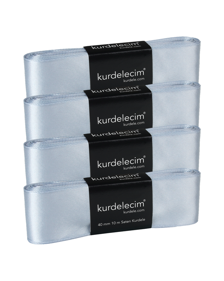 4 cm 10 m Saten Kurdele – 4’lü Paket