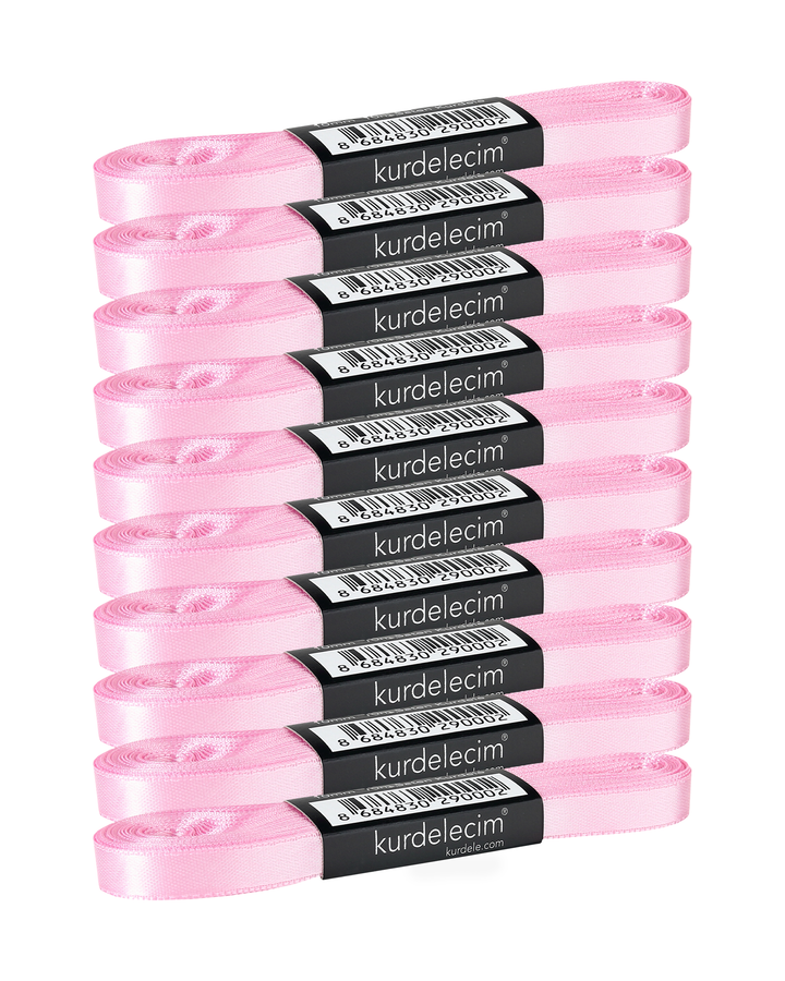 1 cm 10 m Saten Kurdele – 10’lu Paket