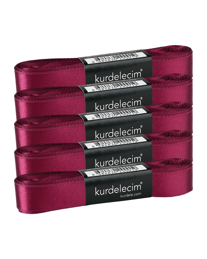 2 cm 10 m Saten Kurdele – 5’li Paket